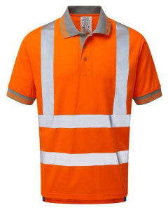 Pulsar PR176 Rail Spec Short Sleeve Polo Shirt (High Vis Orange)