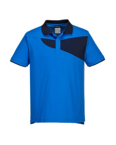 Portwest PW210 PW2 Cotton Comfort Polo Shirt S/S (Royal/Navy) - Large - SALE