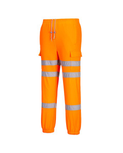 Portwest RT48 Hi-Vis Three Band Jogger Pants - Rail Spec (Orange)