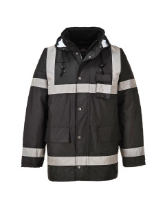 Portwest S433 Iona Lite Jacket - Waterproof, Quilt Lined, Thermal (Black)