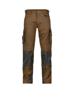 Dassy 200846 Nova Work Trousers with Knee Pockets - Clay Brown/Anthracite Grey - UK 33 (EU48) - Short Leg - SALE