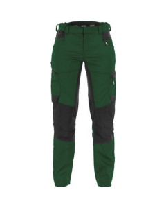 Dassy 200998 Helix Women Work Trousers With Stretch - Bottle Green/Black - UK 18 (EU44) - Regular Leg - SALE
