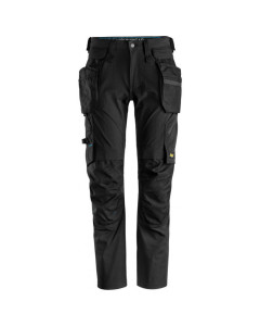 Snickers 6208 LiteWork Trousers Detachable Holster Pockets (Black/Black) - 35 W 28 L (Snickers Size 200) - SALE
