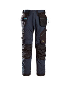 Snickers 6210 LiteWork 37.5 Lightweight Work Trousers Holster Pockets (Navy/Black) - 39 W 30 L (Snickers Size 112) - SALE