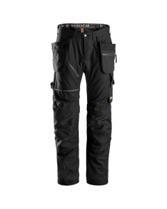 Snickers 6215 RuffWork Cotton Work Trousers Holster Pockets (Black/Black) - 38 W 30 L (Snickers Size 108) - SALE