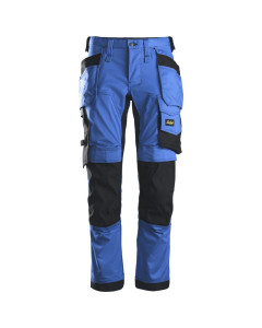 Snickers 6241 AllroundWork Stretch Work Trousers with Holster Pockets (True Blue/Black)