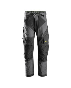 Snickers 6903 FlexiWork Work Trousers+ (Steel Grey/Black)