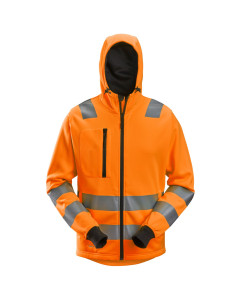 Snickers 8039 AllroundWork High-Vis Full Zip Hoodie (Hi Vis Orange)