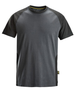 Snickers 2550 Two-Coloured T-Shirt (Steel / Black)