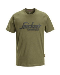 Snickers 2590 Logo T-Shirt (Khaki Green)