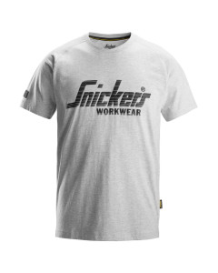 Snickers 2590 Logo T-Shirt (Grey Melange)