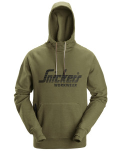 Snickers 2894 Logo Hoodie (Khaki Green)