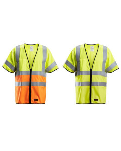 Snickers 4361 ProtecWork Vest Hi-Vis Class 3 | Flame Retardant (Yellow/Orange)