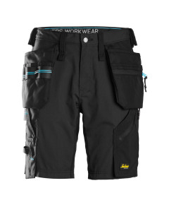 Snickers 6110 LiteWork 37.5 Work Shorts with Holster Pockets (Black)