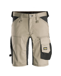Snickers 6143 AllroundWork Stretch Work Shorts (Khaki / Black)