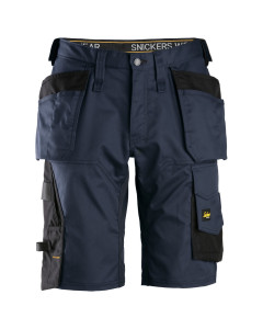 Snickers 6151 AllroundWork Stretch Loose Fit Work Shorts Holster Pockets (Navy/Black)