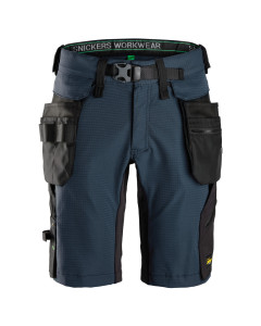 Snickers 6172 FlexiWork Shorts Detachable Holster Pockets (Navy / Black)