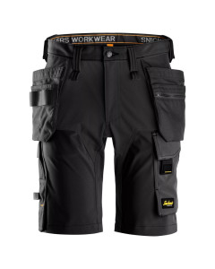 Snickers 6175 AllroundWork 4-way Stretch Shorts with Holster Pockets (Black)