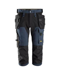 Snickers 6178 AllroundWork 4-way Stretch Pirate Shorts with Holster Pockets (Navy / Black)