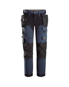 Snickers 6275 AllroundWork 4-way Stretch Trousers Holster Pockets (Navy / Black)