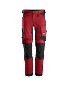 Snickers 6341 AllroundWork Stretch Work Trousers without Holster Pockets (Chili Red / Black)