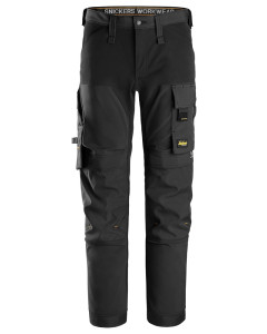 Snickers 6375 AllroundWork 4-way Stretch Trousers Without Holster Pockets (Black)