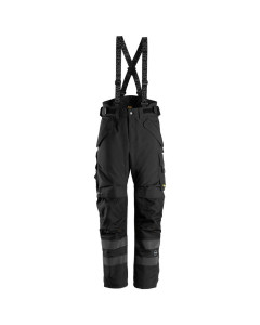 Snickers 6620 AllroundWork, Waterproof 37.5 2-layer Light Padded Trousers - XS SHORT - BLACK - SALE