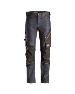 Snickers 6956 FlexiWork Denim Work Trousers+ - 30 W 30 L (Snickers Size 88) - SALE