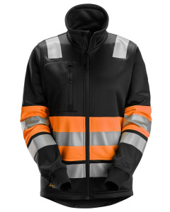 Snickers 8077 High-Vis Class 1 Women's Full-Zip Jacket (Hi Vis Orange / Black)