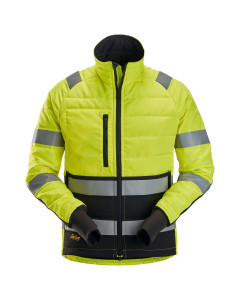 Snickers 8134 High-Vis Class 2 Light Padded Jacket (Hi Vis Yellow / Black)