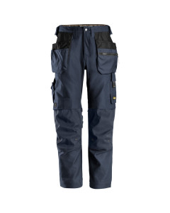Snickers 6224 AllroundWork Canvas+ Stretch Work Trousers+ Holster Pockets (Navy)