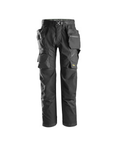 Snickers FlexiWork 6923 Floorlayer Work Trousers with Holster Pockets (Black)