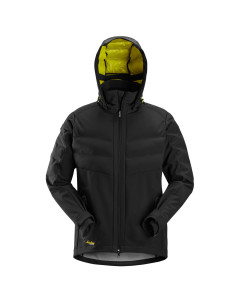 Snickers 1950 FlexiWork Windproof Quilted Jacket (Black)