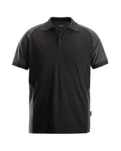 Snickers 2750 Two-Coloured Polo Shirt (Black / Steel Grey)