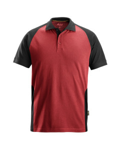 Snickers 2750 Two-Coloured Polo Shirt (Red / Black)