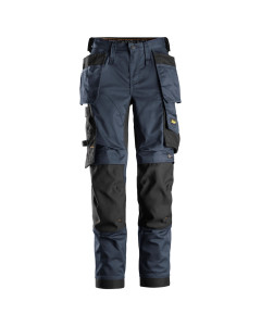 Snickers 6247 AllroundWork Women's Stretch Trousers with Holster Pockets (Navy / Black)