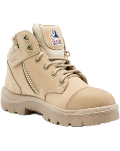 Steel Blue PARKES Scuff Cap, Zip Safety Boots - S3, TPU - Sand