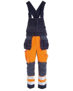 Tranemo 5249 Flame Retardant Zenith Bib 'n' Braces - Rail Spec ARC (High Vis Orange/Navy)