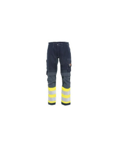 Tranemo 6322 Flame Retardant Stretch Trousers ARC (High Vis Yellow/Navy) - 32S - SALE