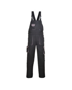 Portwest TX12 Portwest Texo Contrast Bib and Brace (Black) - 2XL - SALE