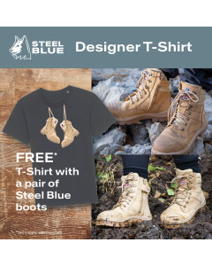 Steel Blue FREE T-Shirt with Boots
