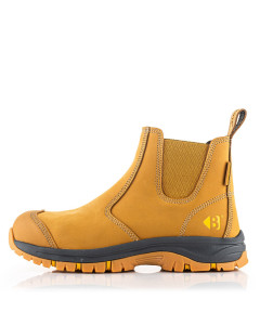 Buckbootz WIZARDZ Safety Dealer Boots - Breathable Leather - SB PS E SC FO HRO WPA (Honey)
