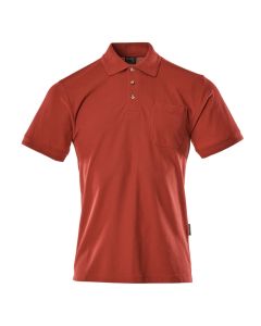 MASCOT 00783 Borneo Crossover Polo Shirt With Chest Pocket - Red