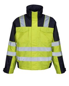 MASCOT 05023 Genova Safe Image Winter Jacket - Hi-Vis Yellow/Navy