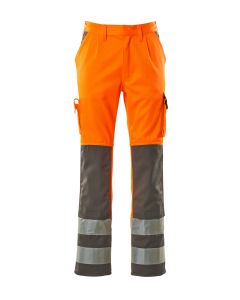 MASCOT 07179 Olinda Safe Compete Trousers With Kneepad Pockets - Hi-Vis Orange/Anthracite