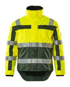 MASCOT 07223 Teresina Safe Compete Winter Jacket - Hi-Vis Yellow/Green