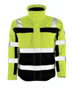 MASCOT 09335 Loreto Safe Compete Winter Jacket - Hi-Vis Yellow/Navy