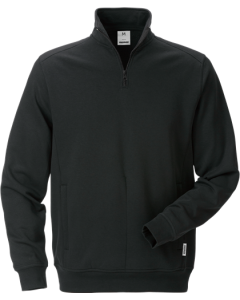 Fristads Half Zip Sweatshirt - 7607 SM (Black)