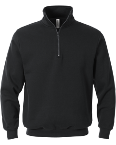 Fristads Half Zip Sweatshirt - 1737 SWB (Black)