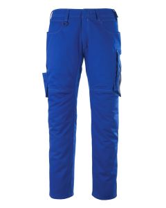 MASCOT 12079 Dortmund Unique Trousers With Thigh Pockets - Royal/Dark Navy